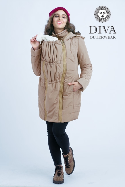 Слингокуртка зимняя 4 в 1 Diva Outerwear Moka