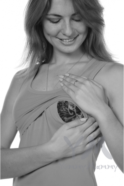 Майка для беременных и кормящих, капучино