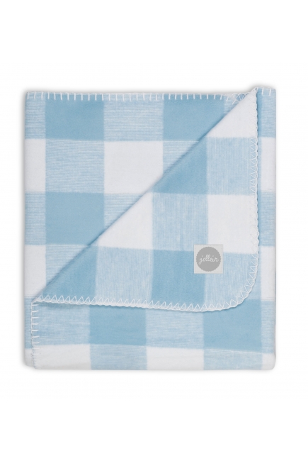 плед для новорожденных, цвет "Check blue"