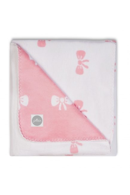 плед для новорожденных, цвет "Bow pink"