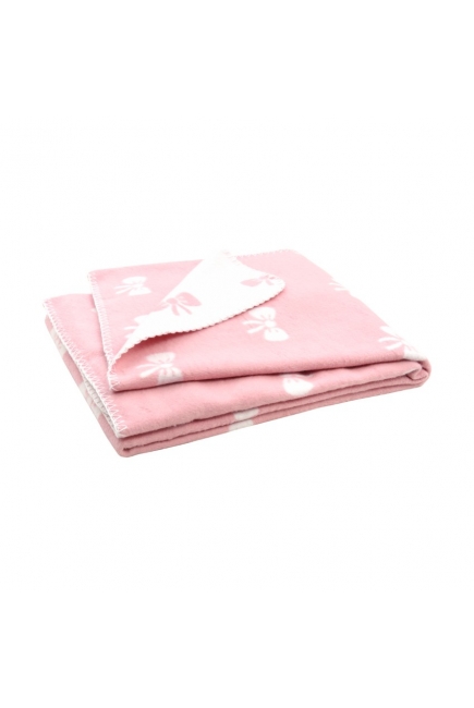 плед для новорожденных, цвет "Bow pink"