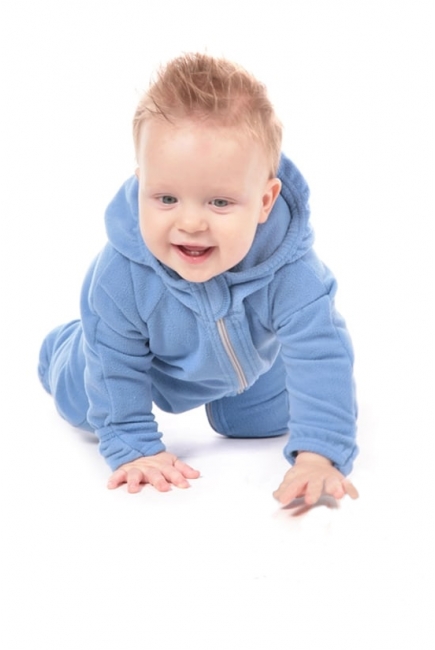 Флисовая поддева (флисовый комбинезон), голубой