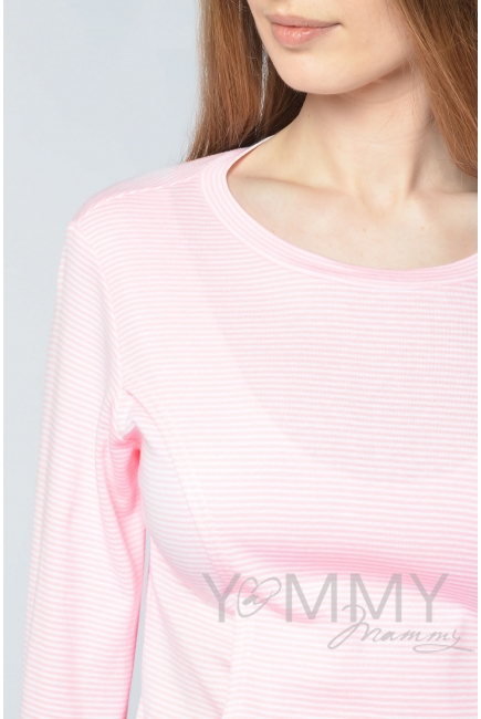 Комплект для дома белая/розовая полоска