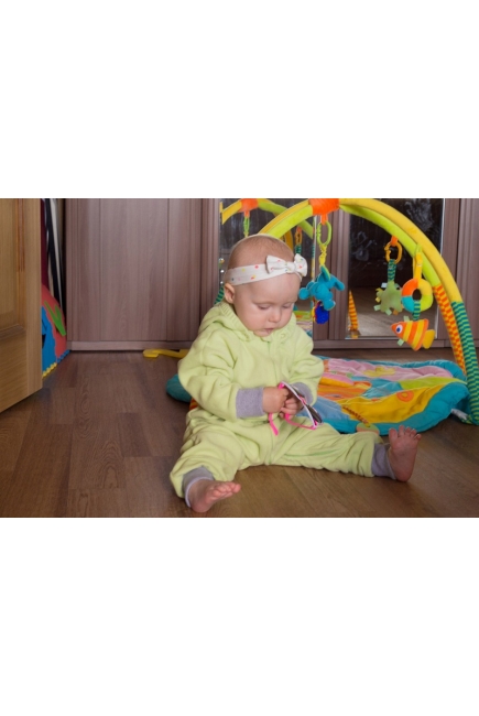 Флисовая поддева (комбинезон) Comfort, лайм