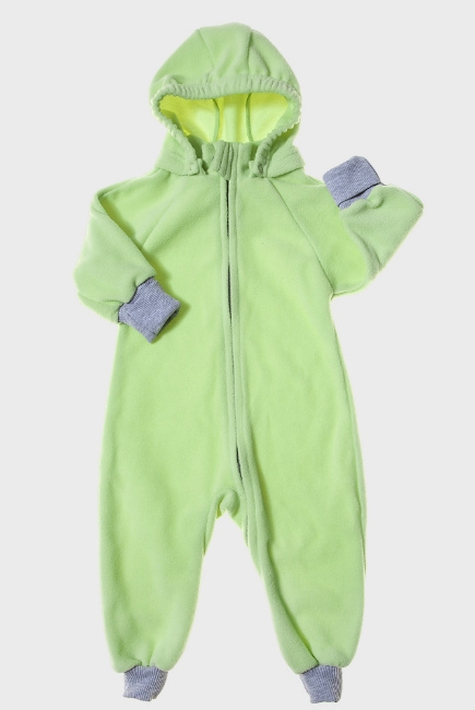 Флисовая поддева (комбинезон) Comfort, лайм
