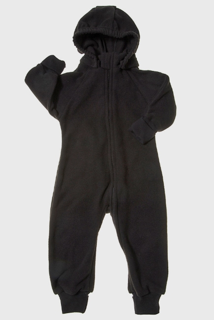 Флисовая поддева (комбинезон) Comfort, черный