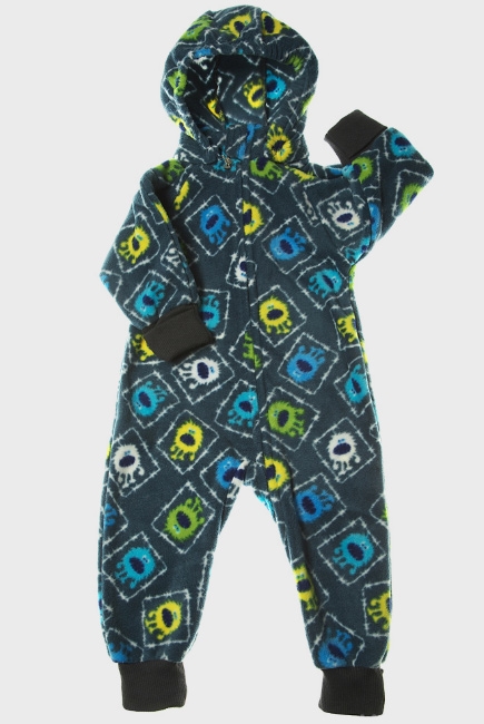 Флисовая поддева (комбинезон) Comfort, монстрики
