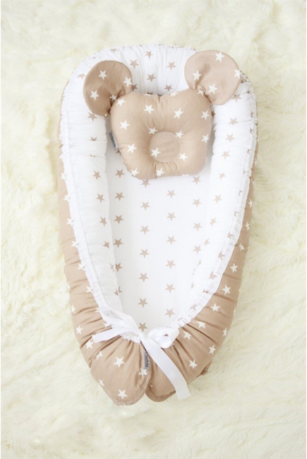 Гнездышко-кокон для новорожденных Babynest Latte