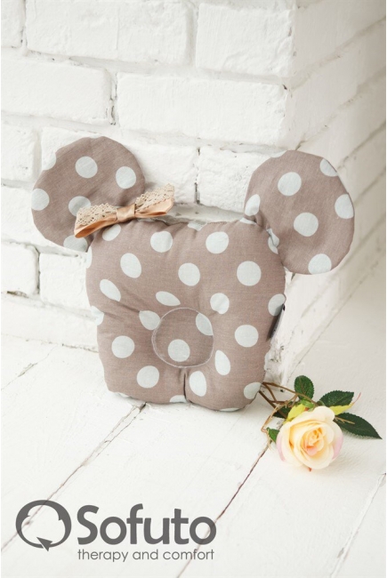 Гнездышко для новорожденных Babynest Polka dot chocco