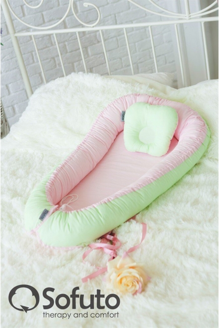 Кокон-гнездышко для новорожденных Babynest Praline Ness