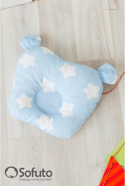 Гнездышко для новорожденных Babynest Stars and waves blue sky