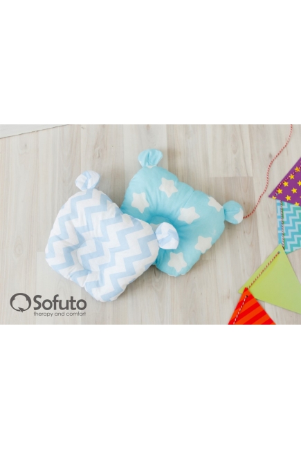 Кокон-гнездышко для новорожденных Babynest Stars and Waves Aqua