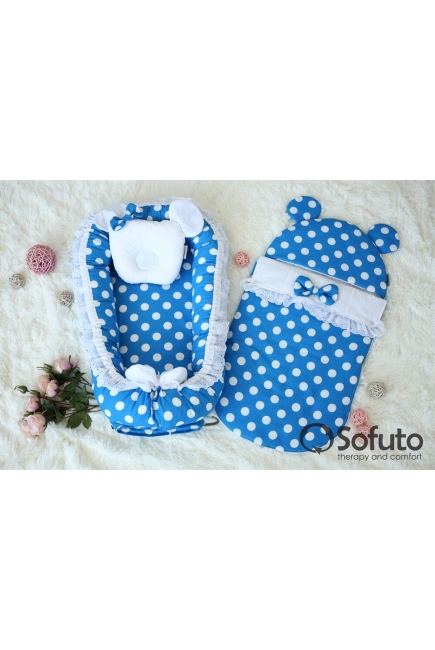 Гнездышко-кокон для новорожденных Babynest Vasilek