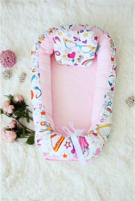 Кокон-гнездышко для новорожденных Babynest Holiday Roses