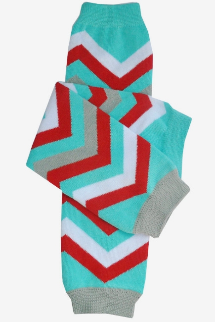 Слингогетры (гетры для детей) "Chevron Blue-Red"