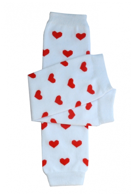 Слингогетры (гетры для детей) "Hearts White"