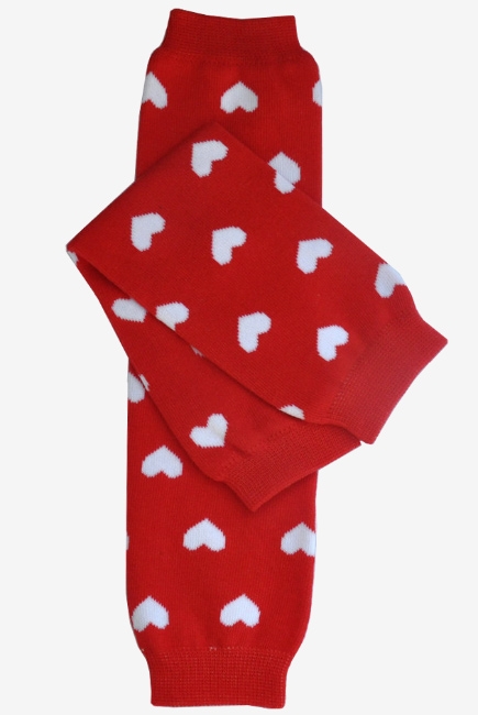 Слингогетры (гетры для детей) "Hearts Red"