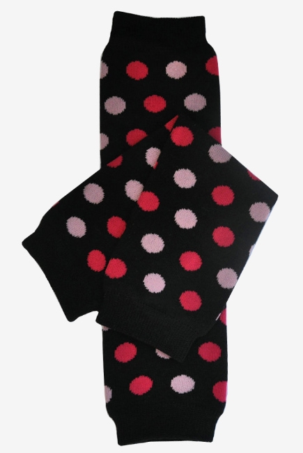 Слингогетры (гетры для детей) "Dots Black Pink"