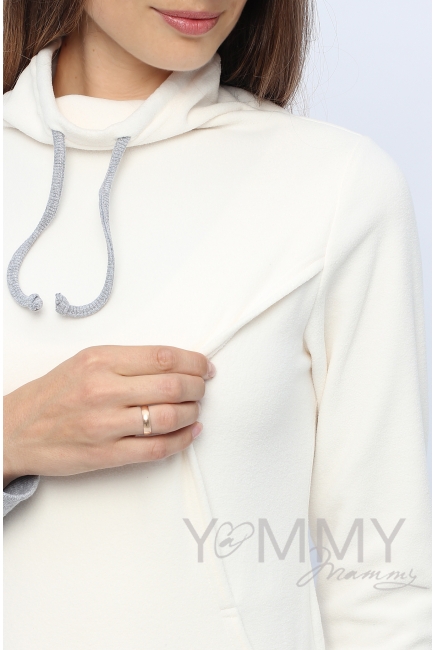 Толстовка YammyMammy (yummy mammy) флисовая, цвет "экрю"