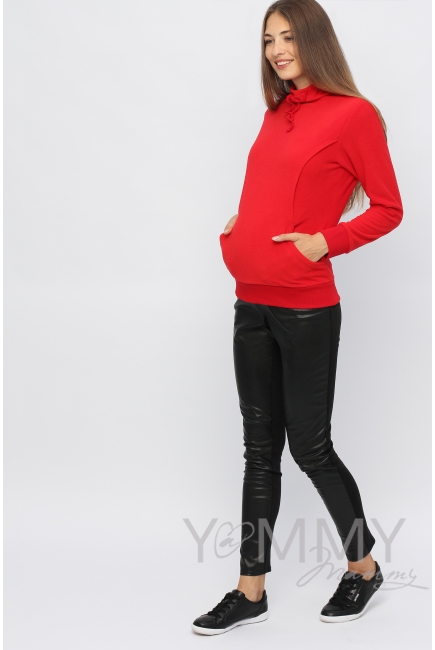 Толстовка YammyMammy (yummy mummy) флисовая, цвет "красный"