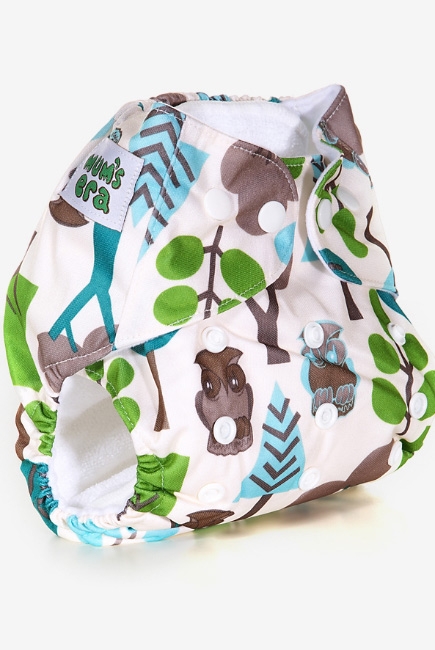 Многоразовый подгузник Mums Era, Филины (с 2 вкладышами)