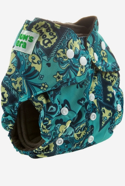 Многоразовый угольный подгузник Mums Era, Медузы (с 2 вкладышами)