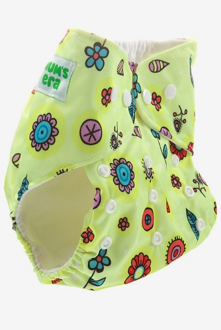 Многоразовый подгузник Mums Era, Цветочки (с 1 вкладышем)