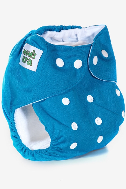 Многоразовый подгузник Mums Era, синий (с 2 вкладышами)