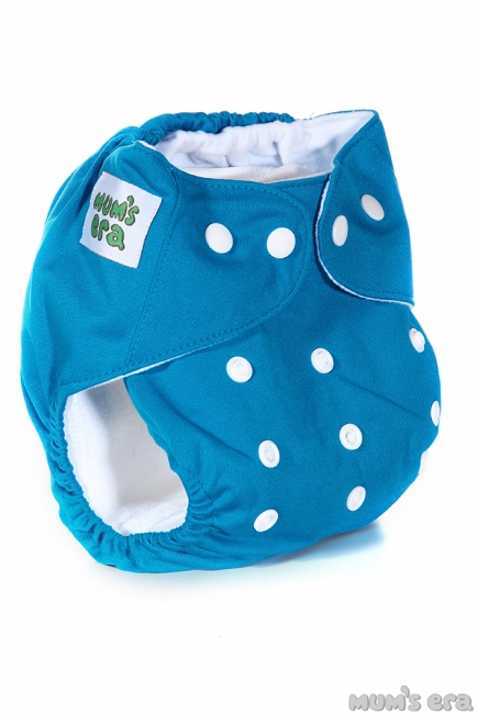 Многоразовый подгузник Mums Era, синий (с 2 вкладышами)