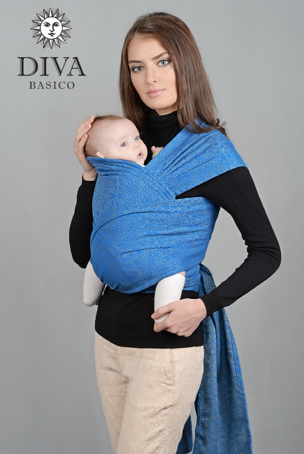 Слинг-шарф Diva Basico, Zaffiro
