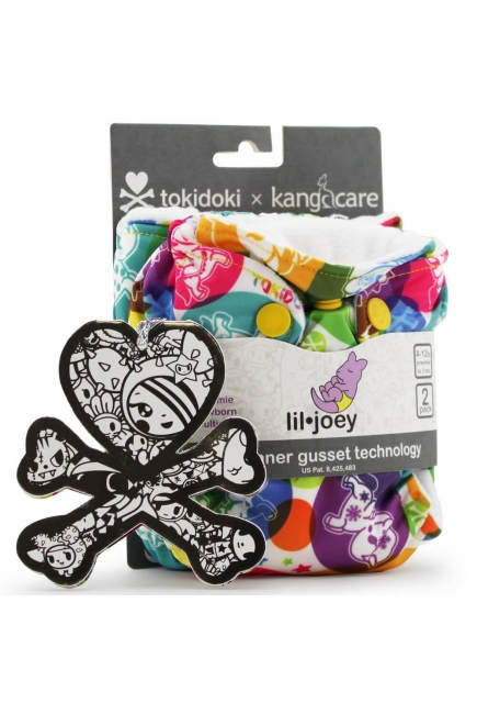 Многоразовые подгузники для новорожденных Lil Joey Kanga Care, TokiCorno (2шт.)