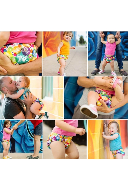 Многоразовые подгузники для новорожденных Lil Joey Kanga Care, TokiCorno (2шт.)