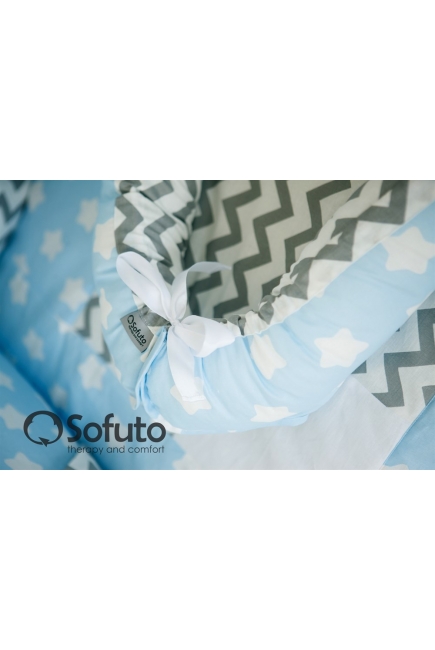 Кокон-гнездышко для новорожденных Babynest Frosty Morning