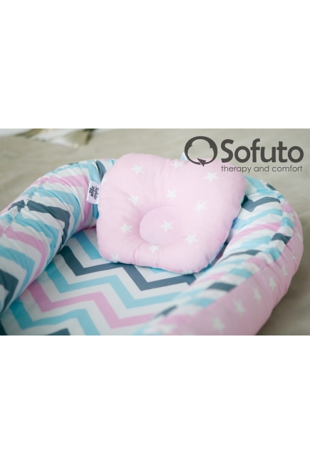 Позиционер для сна новорожденного Babynest Vanilla Wave