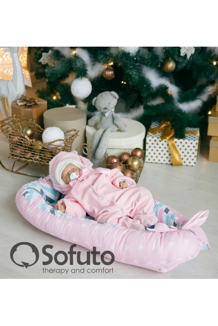 Позиционер для сна новорожденного Babynest Vanilla Wave