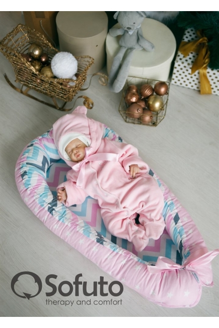 Позиционер для сна новорожденного Babynest Vanilla Wave