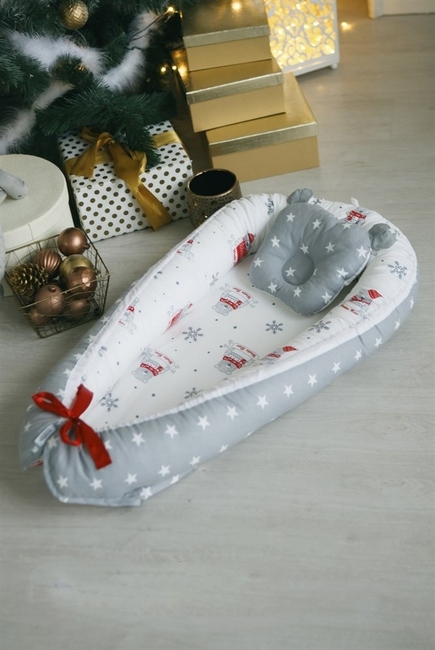 Гнездышко-кокон для новорожденных Babynest Snow Bear
