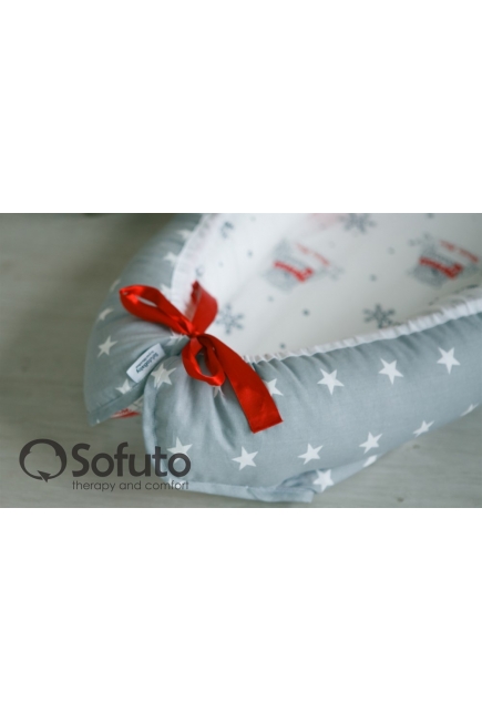 Гнездышко-кокон для новорожденных Babynest Snow Bear