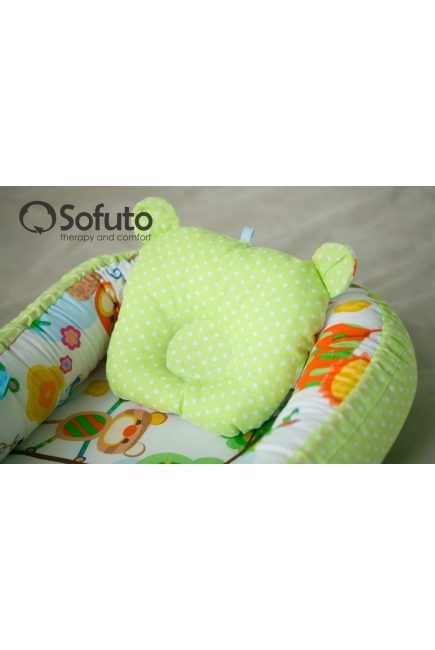 Кокон-гнездышко для новорожденных Sofuto Babynest Animals