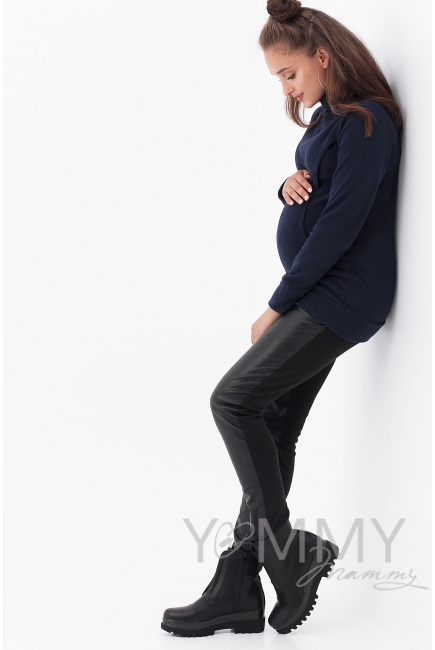 Толстовка YammyMammy (ямми мамми) флисовая, цвет "темно-синий"
