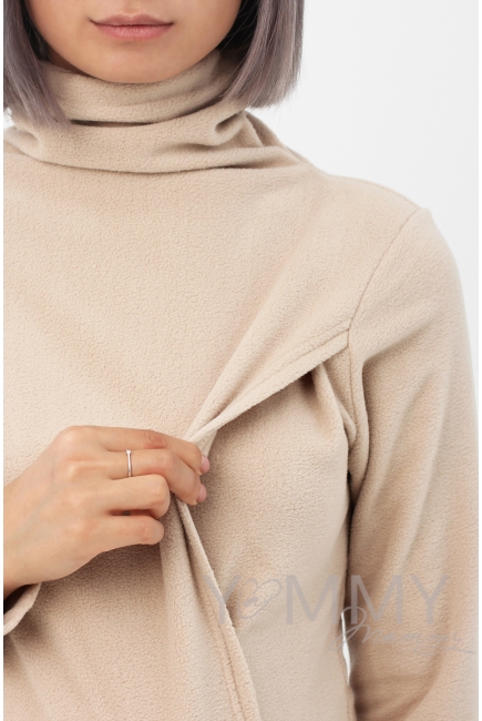 Толстовка YammyMammy (ямми мамми) флисовая, цвет "песочный"