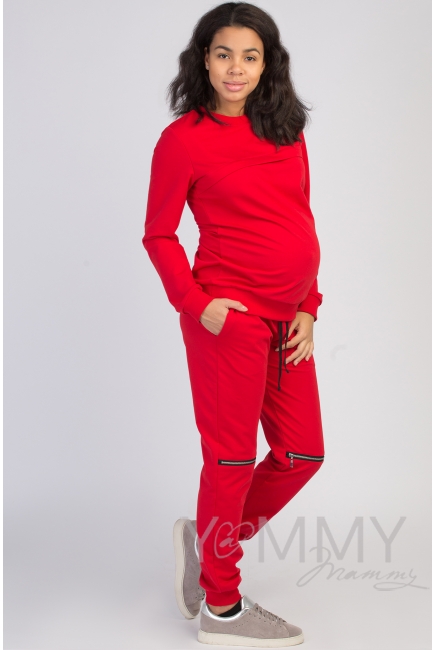 Костюм спортивный, красный