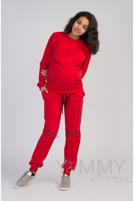 Костюм спортивный, красный