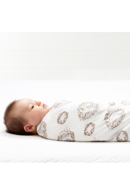 Aden&Anais набор 4 больших муслиновых пеленок, Birdsong