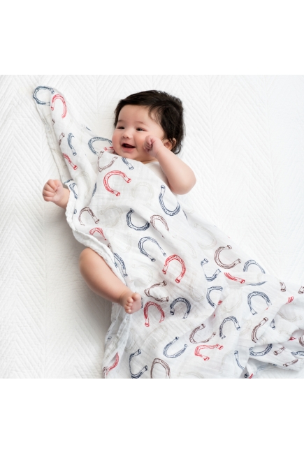 Aden&Anais набор 4 больших муслиновых пеленок, Wild Horses