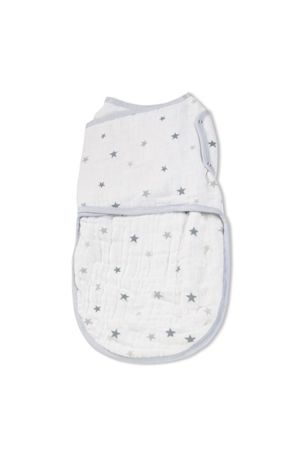 Муслиновая пеленка для новорожденных Aden&Anais на кнопках, Twinkle