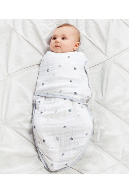 Муслиновая пеленка для новорожденных Aden&Anais на кнопках, Twinkle