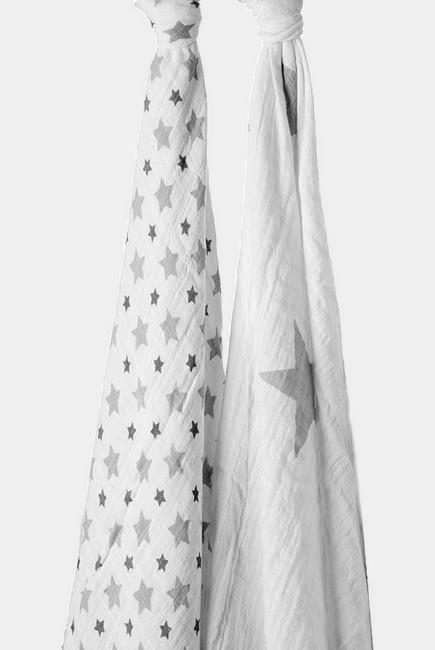 Муслиновые пеленки для новорожденных Aden&Anais большие, набор 2, Twinkle