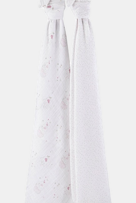 Муслиновые пеленки для новорожденных Aden&Anais большие, набор 2, Lovely