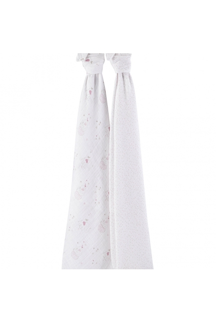 Муслиновые пеленки для новорожденных Aden&Anais большие, набор 2, Lovely